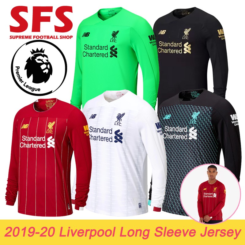 liverpool black long sleeve jersey