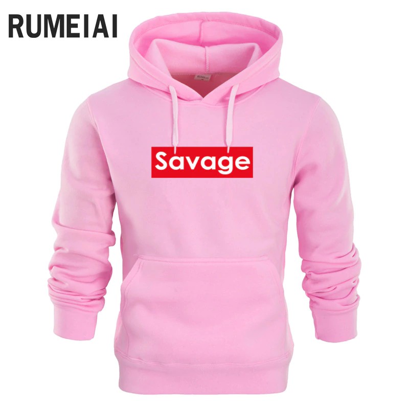 pink savage hoodie