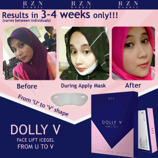 Dolly V Shape Mask Cantik Belaka