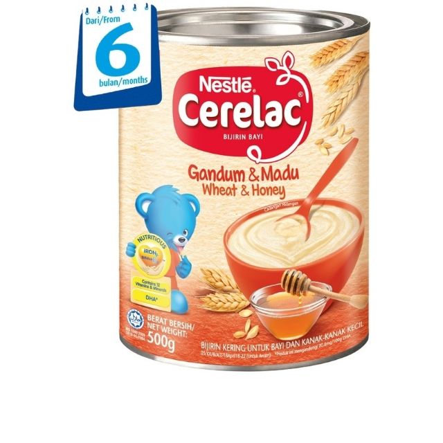 Shop Malaysia Nestle Cerelac Wheat Honey 500g From 6 Months Shopee Singapore