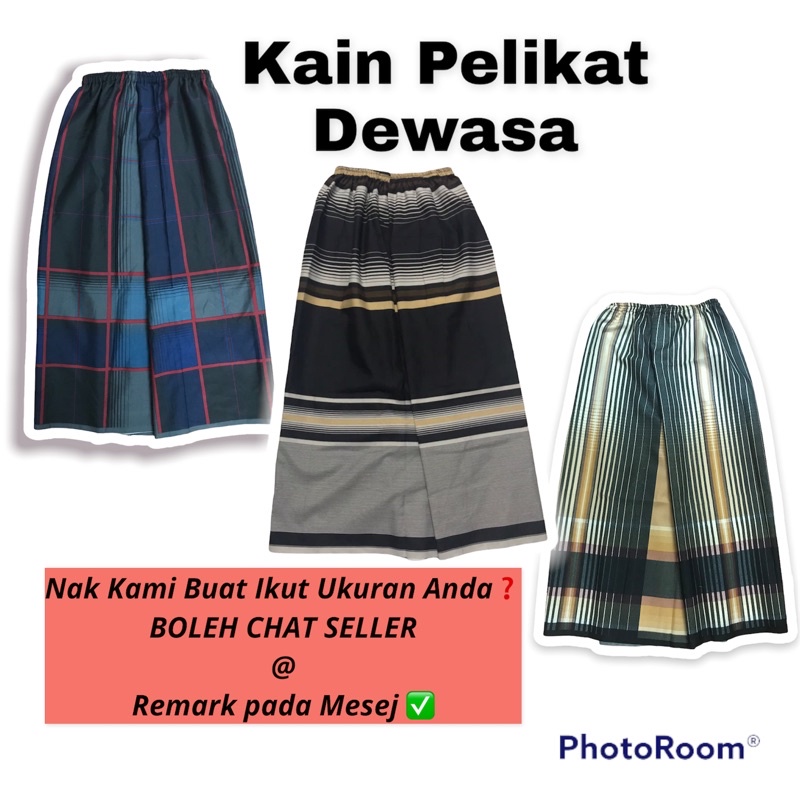 Kain Pelikat Instant Siap Getah Terus Sarung Dewasa ada | Instant