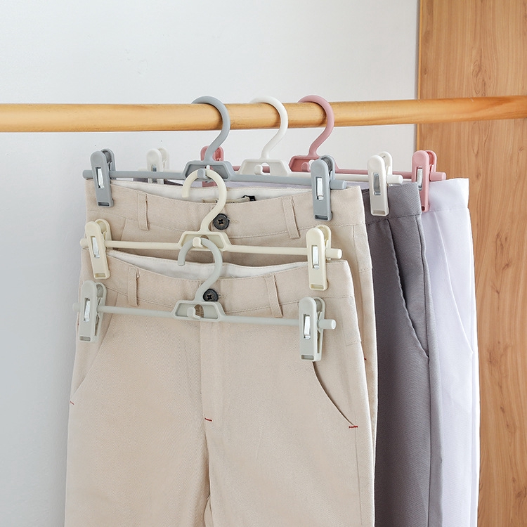 Telescopic Multifunctional Stackable Pants Rack Pants Hanger Household