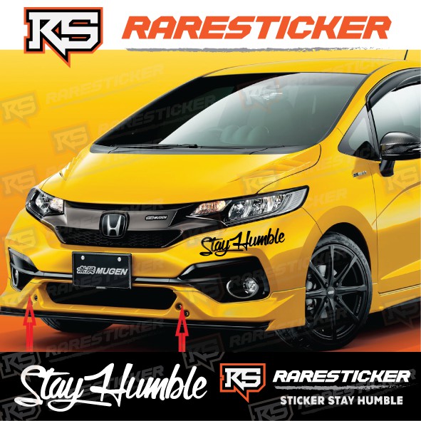 Sticker Stay Humble Jdm Car Decal Myvi Alza Perodua Proton Honda Wira Shopee Singapore