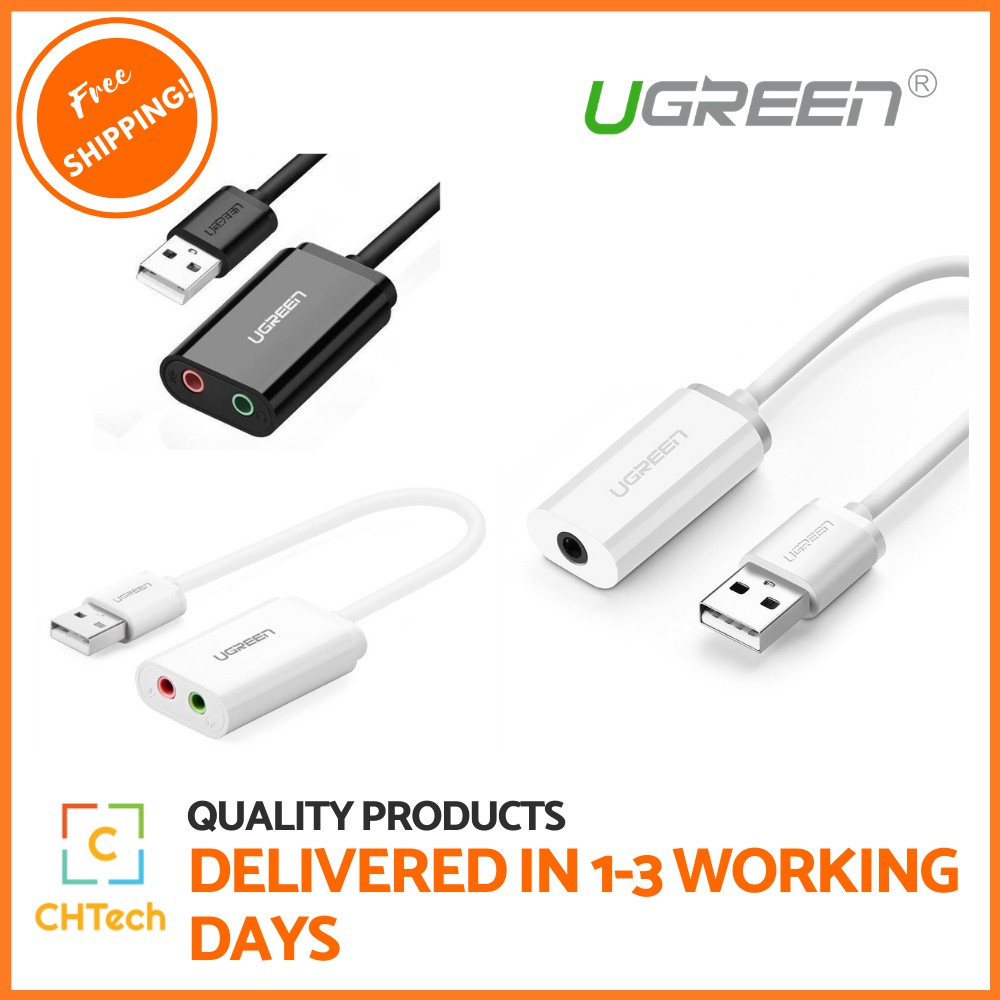 Sound Card External 3.5mm USB Adapter Audio Card USB to Jack 3.5mm / 2 IN 1 Shopee Singapore