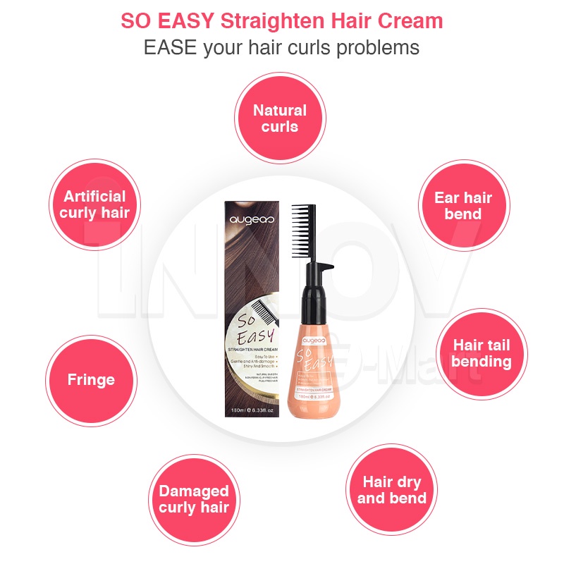 Image of [🇸🇬Local Stocks] Augeas ”SO EASY” Hair Straightener | Smooth and Silky Hair in 20 Mins #4
