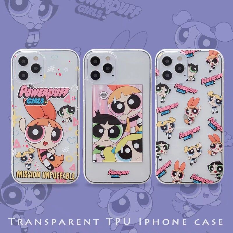 Powerpuff Girls Iphone 12 Pro Max Case Iphone11 X 6 7 8 Plus Xr Xs Max Mobile Phone Cute Cartoon Soft Shell Tpu Silicone Protective Case Shopee Singapore