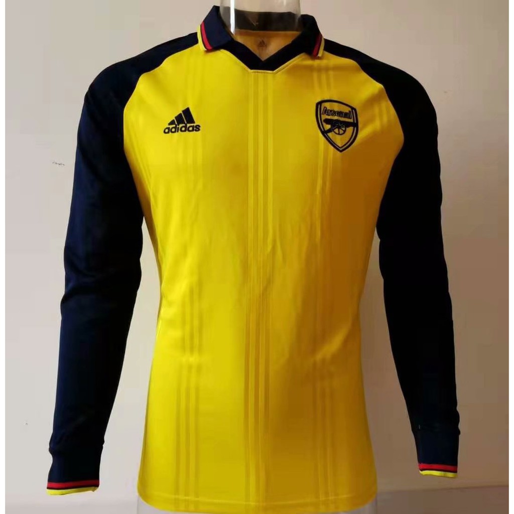 arsenal yellow jersey long sleeve