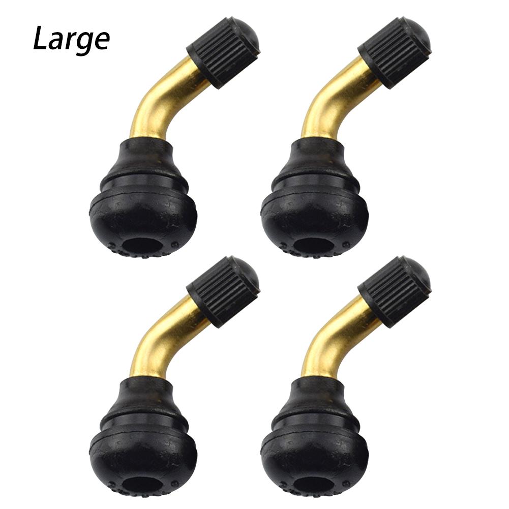 4Pcs 90 Degree Motorcycles Tyre Valves Stem Brass Tire Valve Right