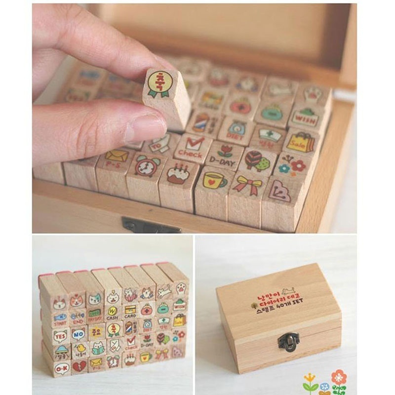  Hot  Selling Cute Animal Cat  Seal  Set Cartoon Stamps for 