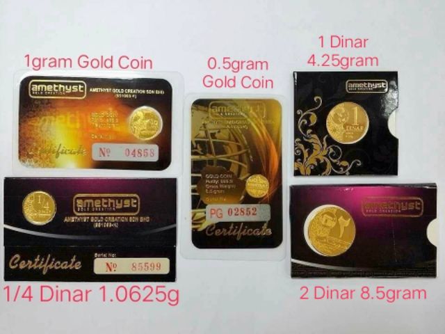 Amethyst Gold Coin | Gold Bar 999.9 