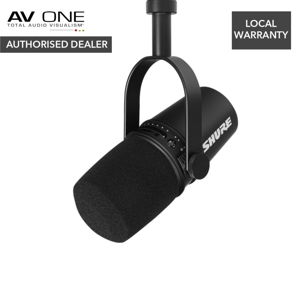 Shure MV7 USB & XLR Podcast Streaming Microphone - Authorized Dealer/Official Product/Warranty