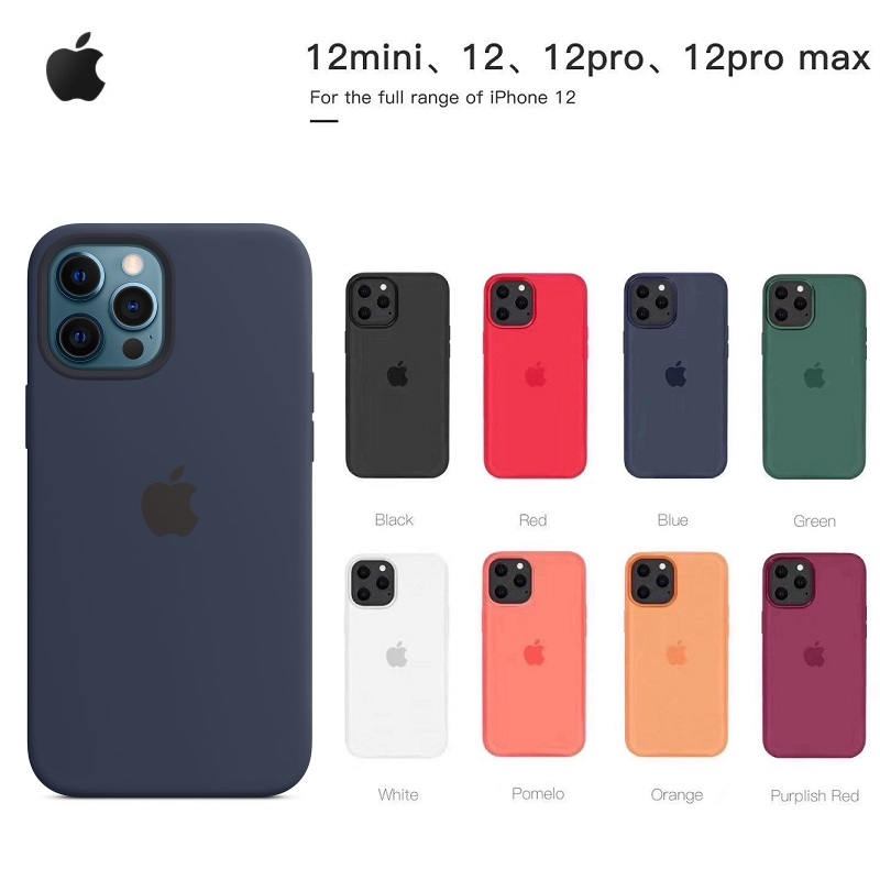 Original Silicone Case With Magsafe For Apple Iphone 12 Pro Mini Iphone 12 Iphone 12 Pro Iphone 12 Pro Max Case Magsafe Soft Silicone Shockproof Cover Casing Shopee Singapore