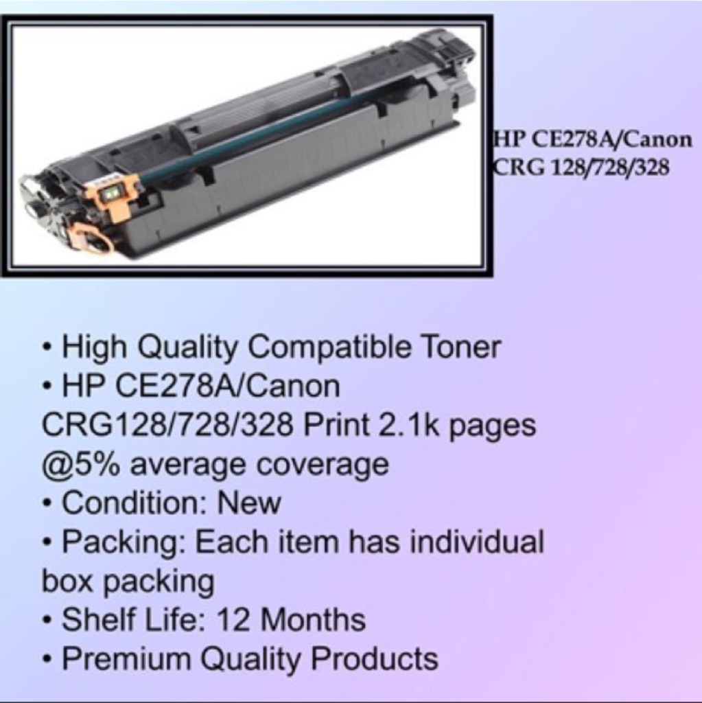 canon 328 cartridge compatibility with hp