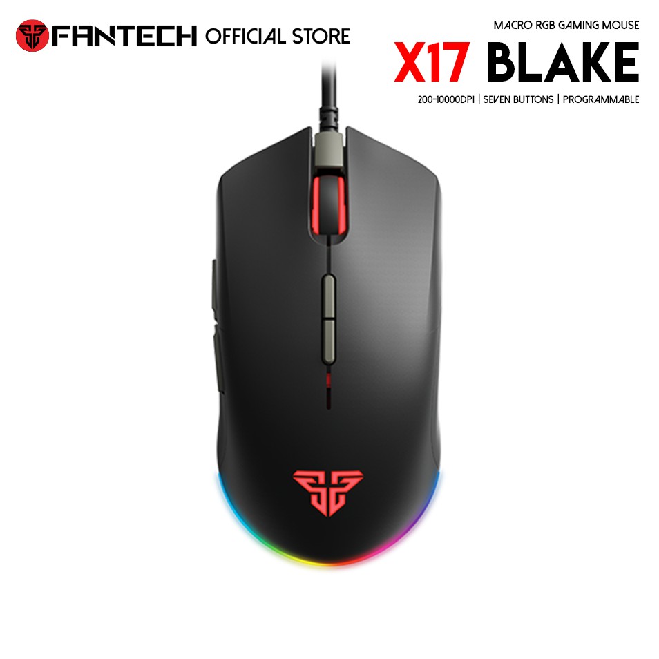  Fantech  Singapore X17 BLAKE Macro RGB Gaming  Mouse  