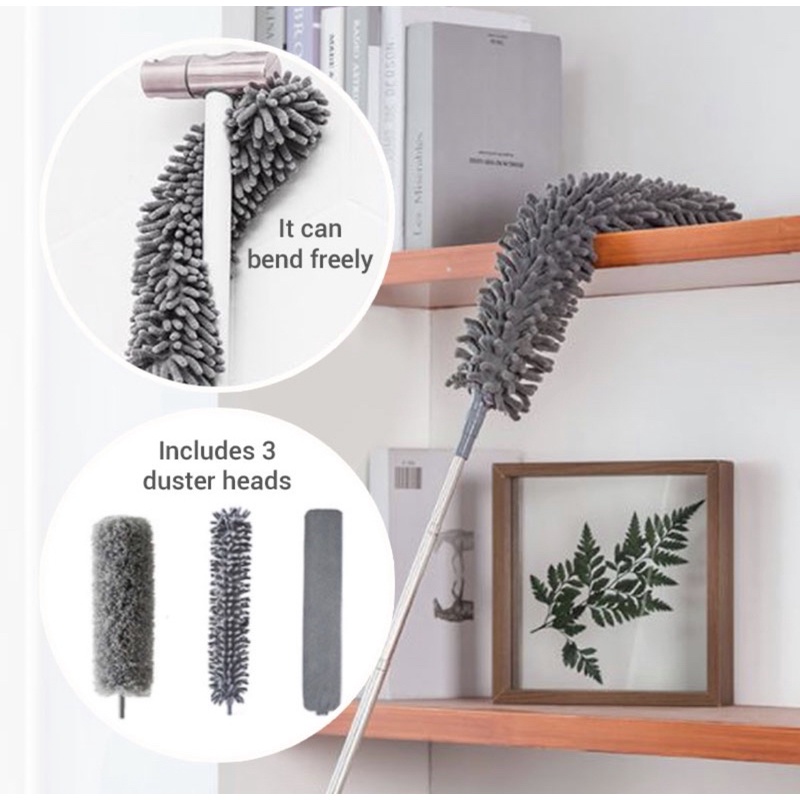 [SGBestDeal] 3in1 Magic Duster / Adjustable Microfiber Long Cleaning
