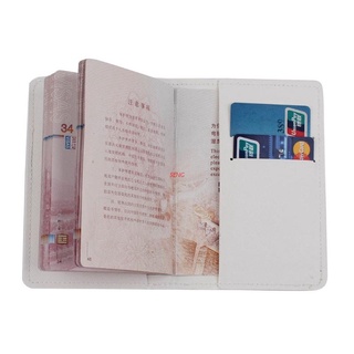 seng Mr and Mrs PU Leather Bride Groom Passport Covers Holder Card Protector Case Organizer