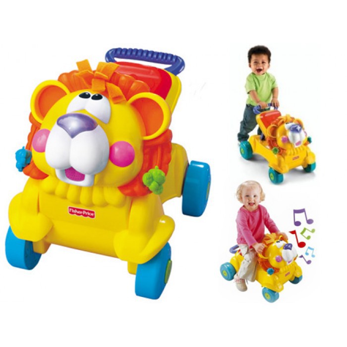 fisher price push walker lion