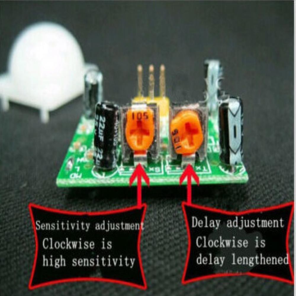 Pir Module Infrared Adjust Motion Sensor Hc Sr501 Shopee Singapore