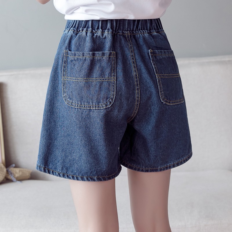 oversized denim shorts