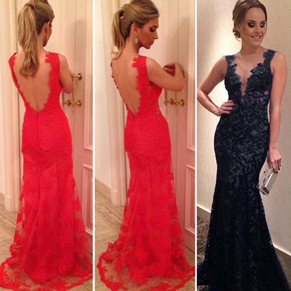 red formal dresses with sleeves
