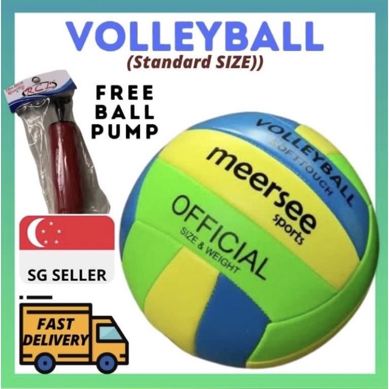 [VOLLEYBALL + FREE PUMP] VOLLEY BALL SOFT TOUCH SOFTTOUCH STANDARD SIZE