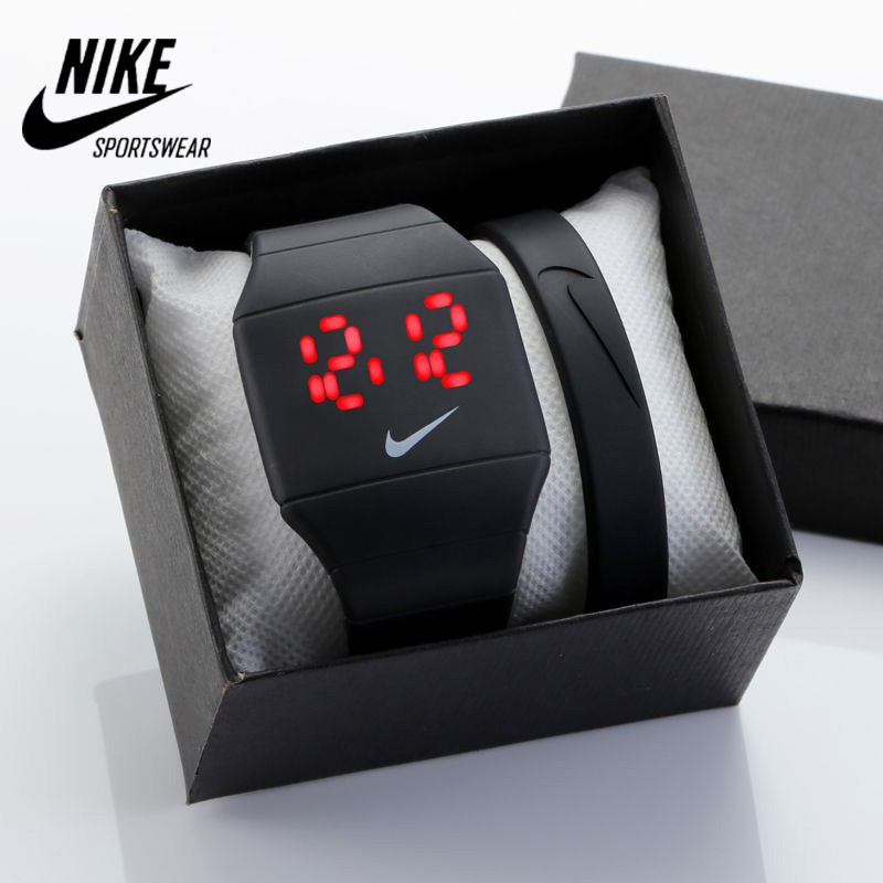 صريح nike led watch silicone band 