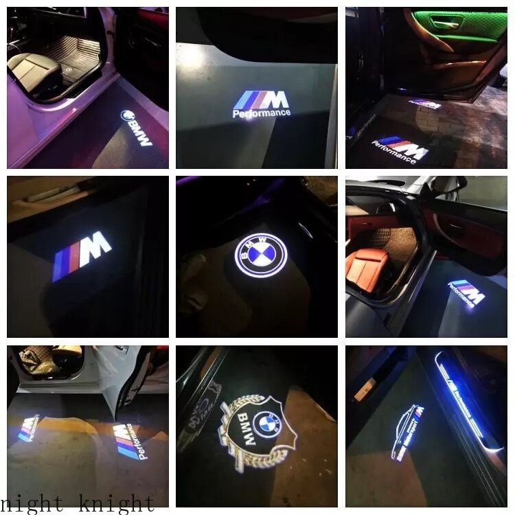 Pucous Car Welcome Light 2X Led Car Door Light Logo Projector Welcome Light Compatible With BMW E84 E87 X5 E70 F25 E90 E91 F01 F02 E60 E61 F10 F15 F30 M3 M5 E64