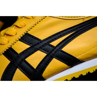 2022 Onitsuka 66 leather men's and women's shoes casual sports shoes yellow and black running Tigers shoes #4
