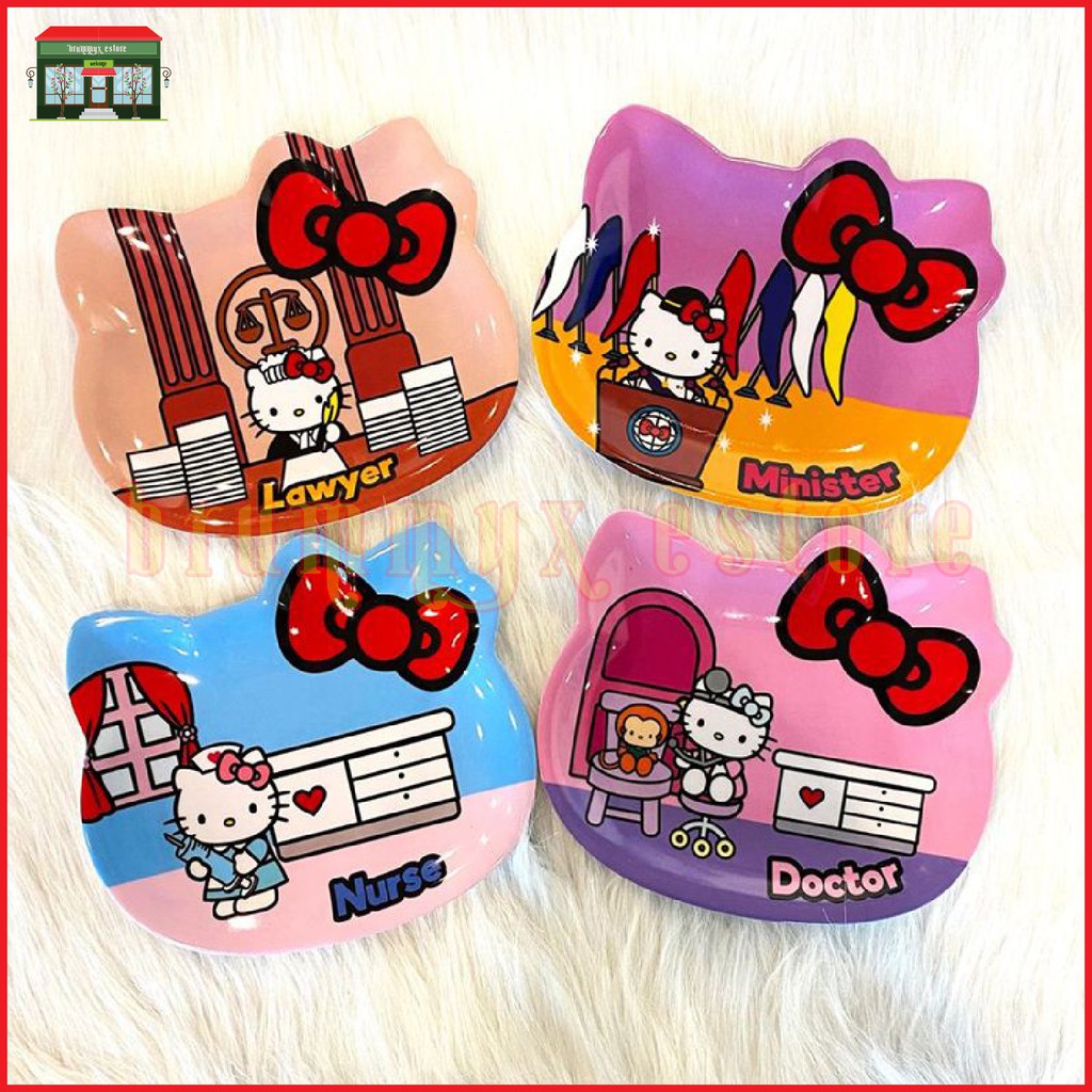 Shop Malaysia Hello Kitty Career Plates 7 Eleven Collections 9 Designs Shopee Singapore