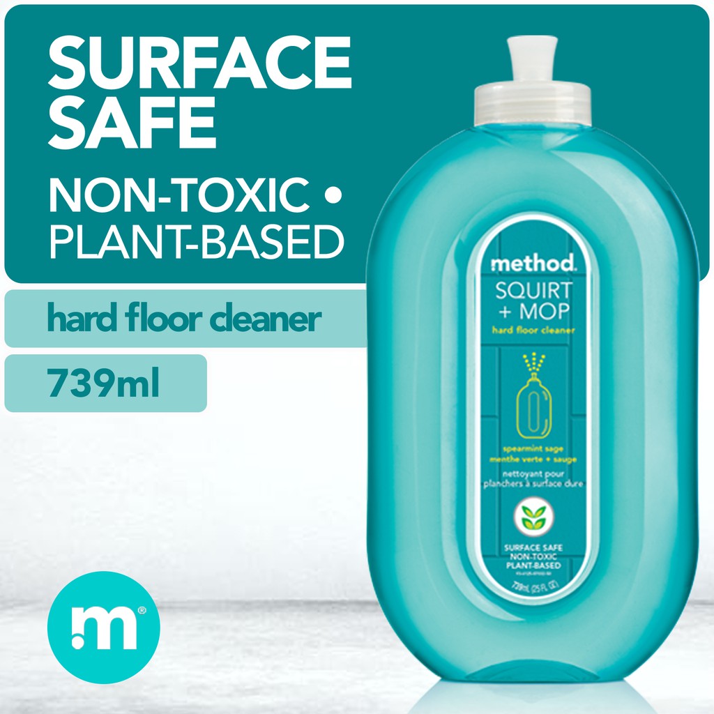 Method Squirt Mop Hard Floor Cleaner Spearmint Sage 739ml