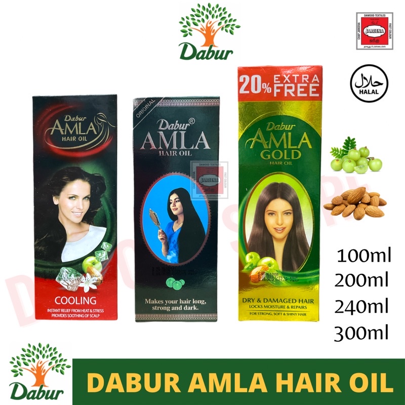 Dabur Amla Hair Oil | Dabur Amla Cooling | Dabur Gold Hair Oil | 100ml,  200ml, 300ml | Shopee Singapore