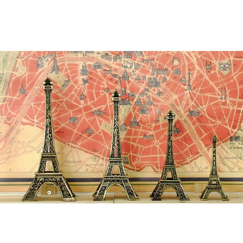 fgyhty Torre Eiffel Tour Souvenir Vintage Parigi Francia Souvenir Modello in Metallo 