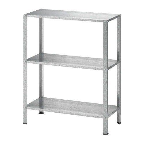  rak  besi IKEA  HYLLIS Shelving unit in outdoor Size 