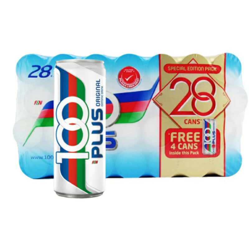 100 Plus 24can Free 4 Can Pack Shopee Singapore