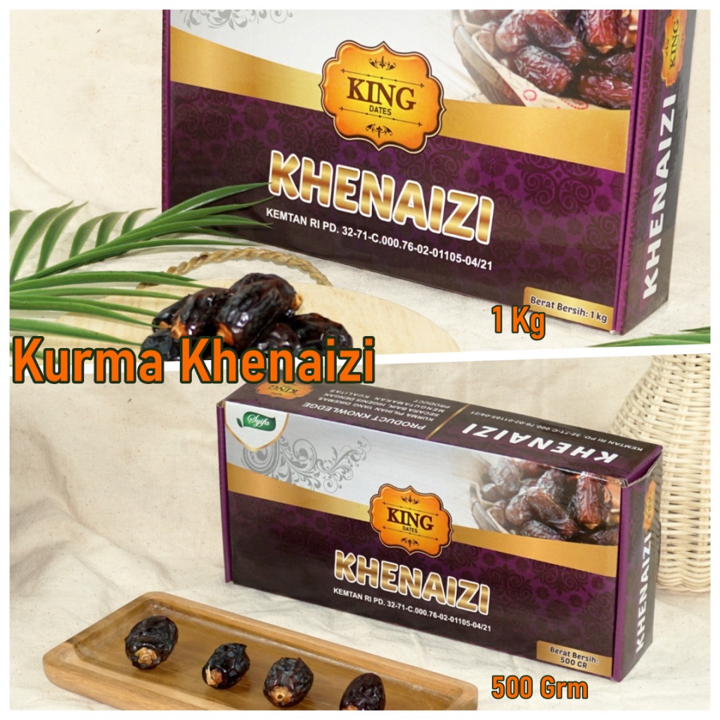 Khenaizi Dates 1kg King Dates / Date Crown Original Madinah Dates By By Hajj And Umrah Shopee