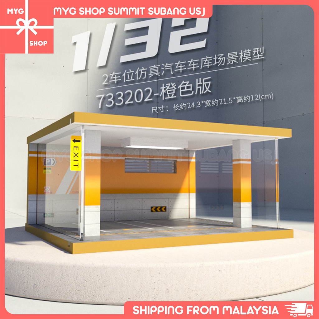 Usb Light Wooden Die Cast Diorama 1 32 Scale Parking Lot Scene Light Diy Pvc Background Kinsmart Tomica Welly Car Shopee Singapore