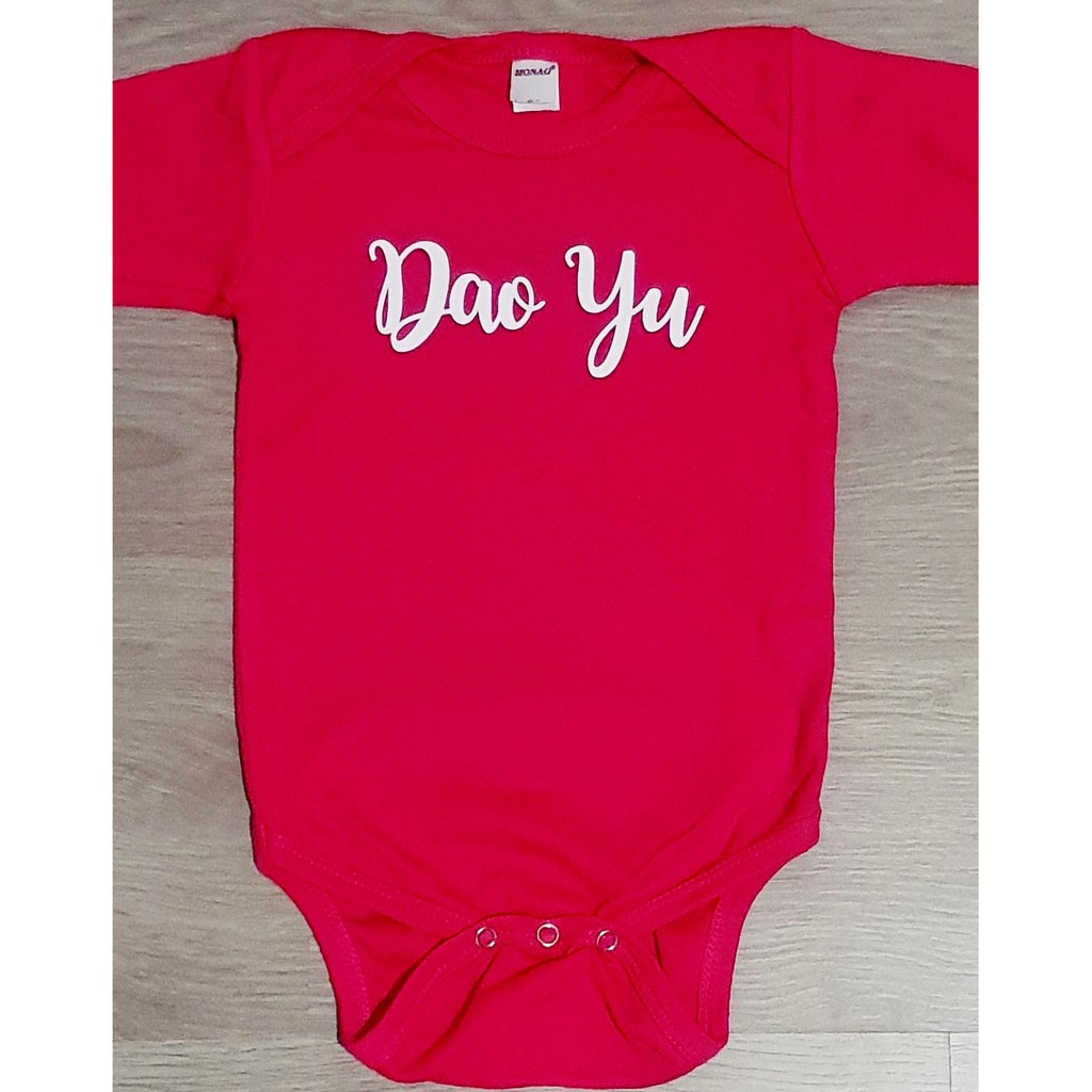 Custom Customised Personalised Baby Name Romper Bodysuit Onesie Birthday Shopee Singapore