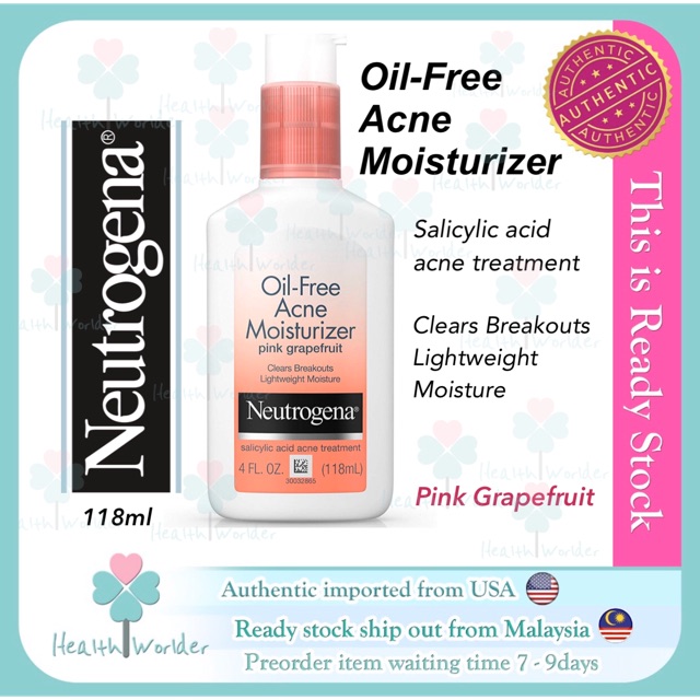 neutrogena acne moisturizer