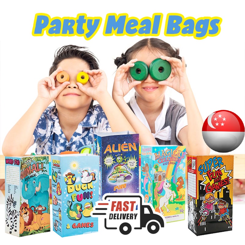 [SG SELLER] Party Favour Happy Meal Bag Kids Activities and Games