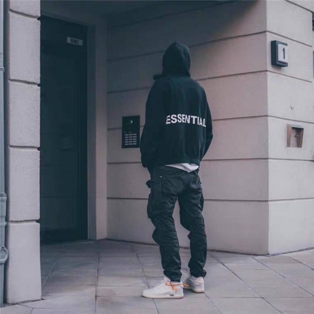 fear of god essential hoodie
