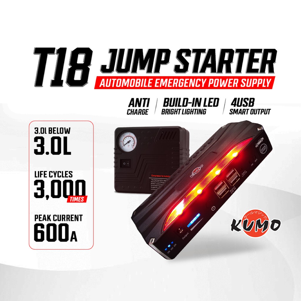 jump start and tyre inflator