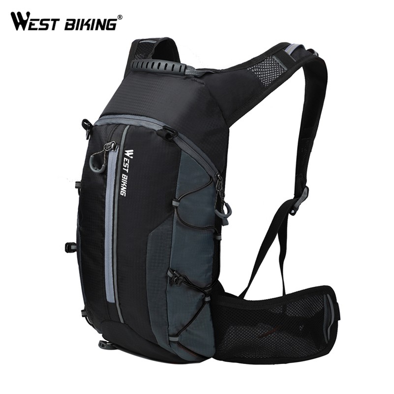 black cycling backpack