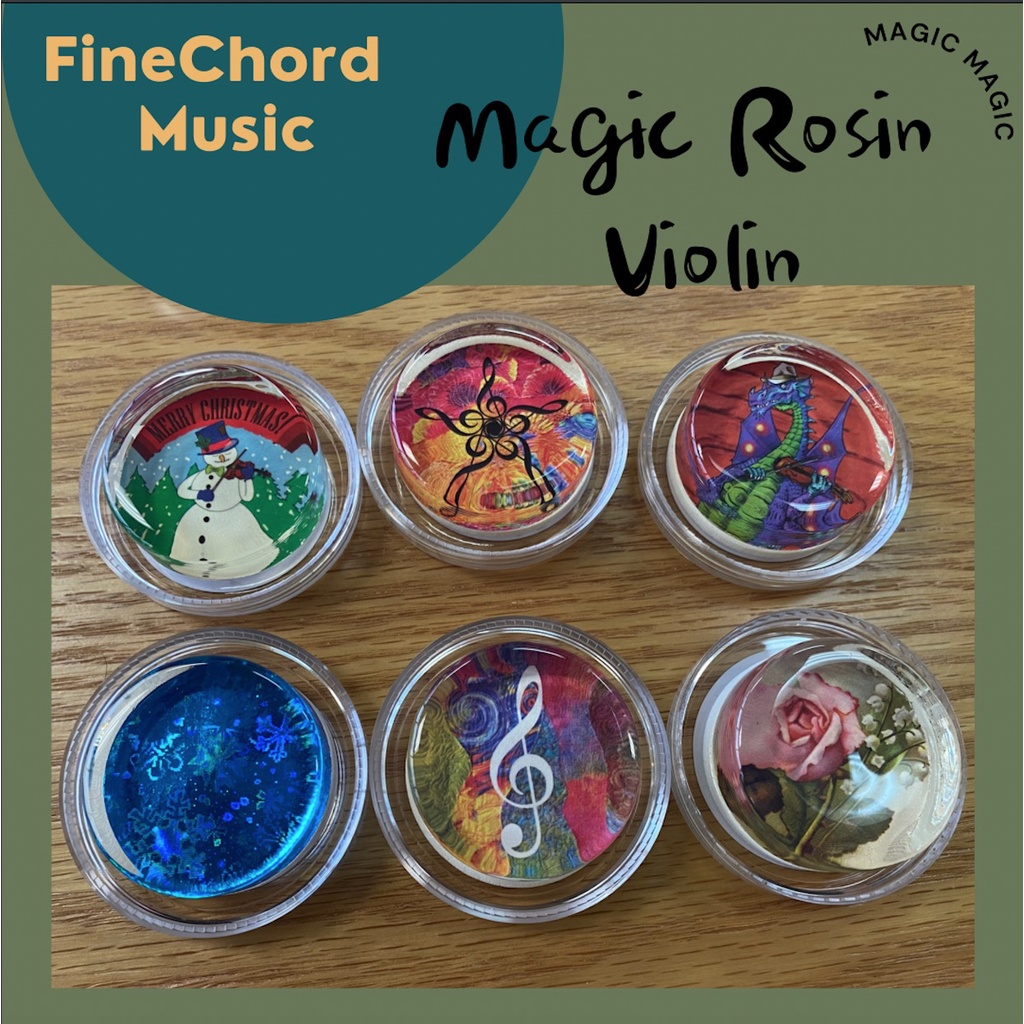 Magic Rosin violin / viola / cello rosin (assorted designs) Shopee