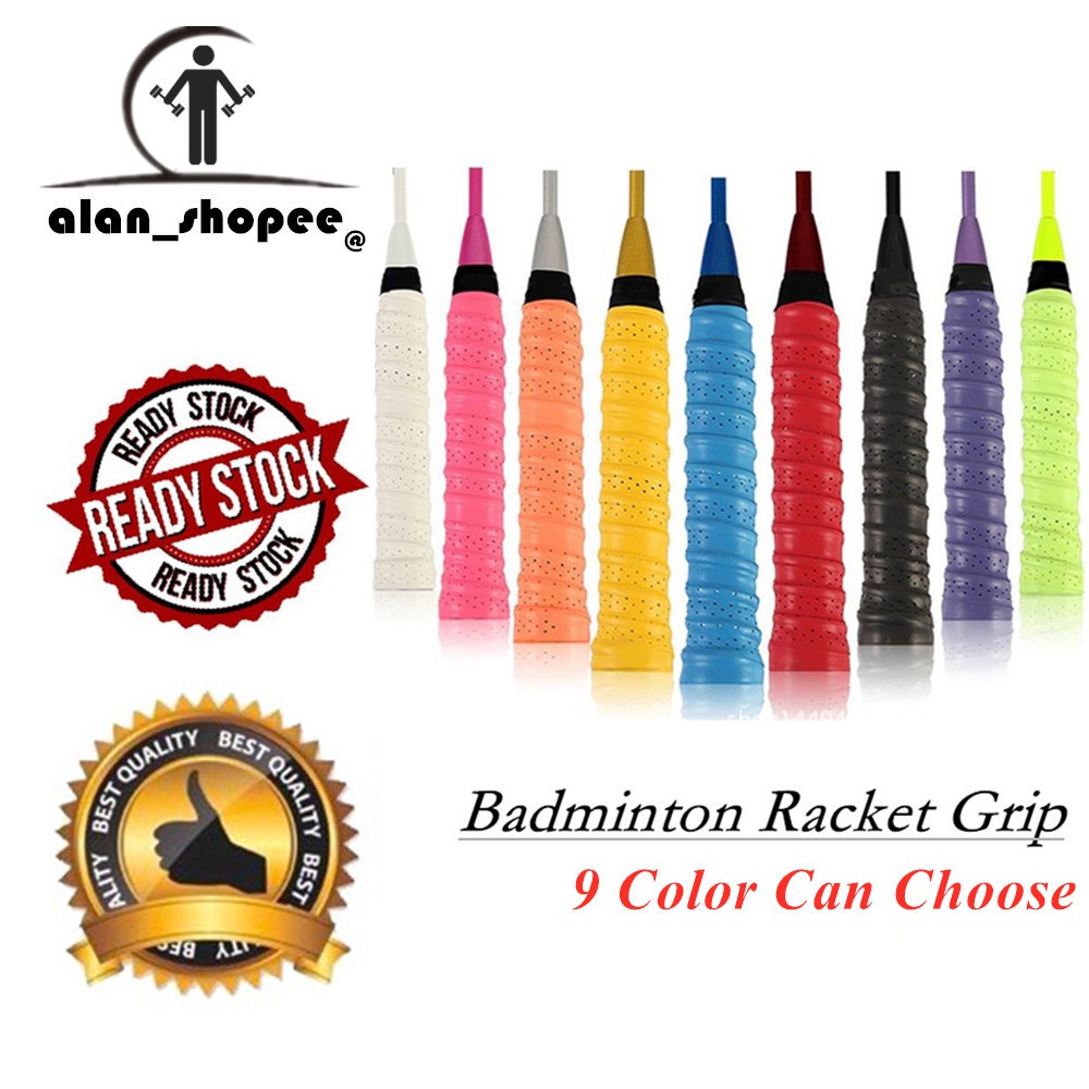 Ready Stock 9 Colors Badminton Handle Tape Anti-Slip Racket Grip for Sports Equipments Tools Accessories Shopee Singapore