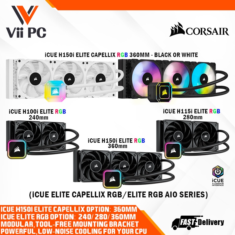 Corsair iCUE H115i ELITE CAPELLIX Kit de Refrigeración Líquida