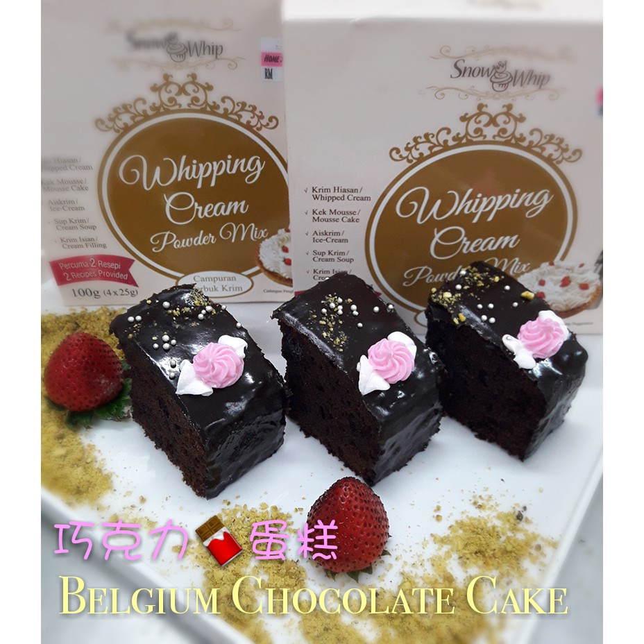 Shop Malaysia Snow Whip Whipping Cream Powder Mix 500g Free Gift For Baking Cooking Shopee Singapore