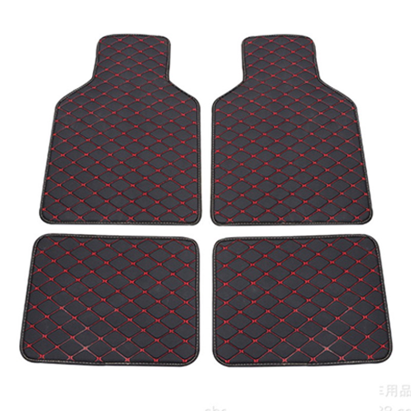 Pu Leather Car Floor Mats Universal Interior Auto Foot Mat