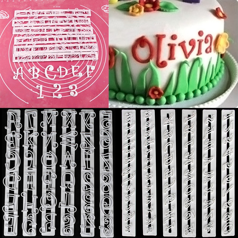 6 X Alphabet Number Letter Cake Decorating Set Fondant Icing
