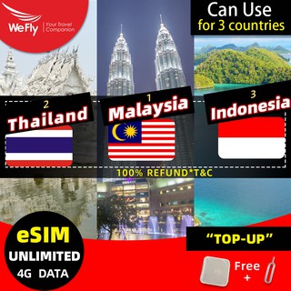 Malaysia Sim Card Unlimited Data 1 10 Days 3gb Support Esim Thailand Indonesia Prepaid Sim For Travel Shopee Singapore