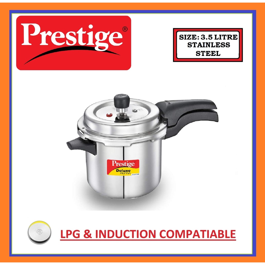 Prestige deluxe alpha stainless steel senior pan sale